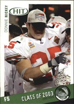2003 SAGE HIT - Class of 2003 Emerald #C20 Donnie Nickey Front