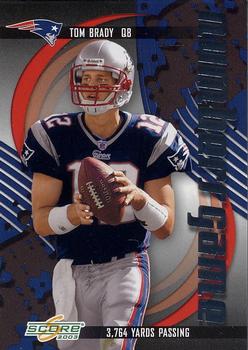 2003 Score - Numbers Game #NG-4 Tom Brady Front