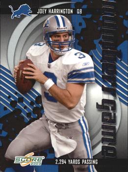 2003 Score - Numbers Game #NG-5 Joey Harrington Front