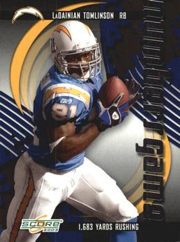 2003 Score - Numbers Game #NG-12 LaDainian Tomlinson Front