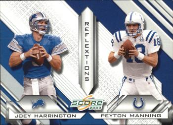 2003 Score - Reflextions #R-10 Joey Harrington / Peyton Manning Front