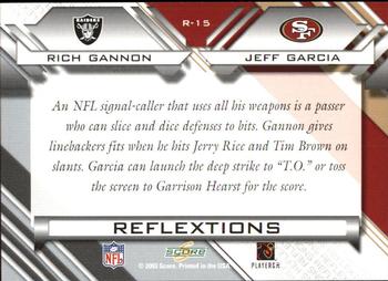 2003 Score - Reflextions #R-15 Rich Gannon / Jeff Garcia Back