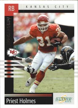 2003 Score - Scorecard #68 Priest Holmes Front