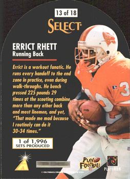 1996 Select - Prime Cut #13 Errict Rhett Back