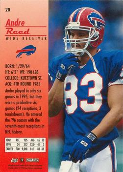 1996 SkyBox Premium #20 Andre Reed Back
