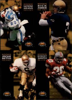 1996 SkyBox Premium #231 Natrone Means / Rick Mirer / Jerome Bettis / Robert Smith Front