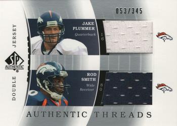 2003 SP Authentic - Authentic Threads Double #DJC-JP/RS Jake Plummer / Rod Smith Front