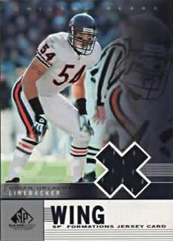 2003 SP Game Used - Formations Wing #F1-BU Brian Urlacher Front