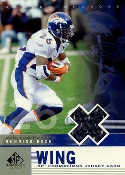 2003 SP Game Used - Formations Wing #F1-CP Clinton Portis Front