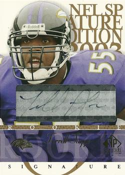 2003 SP Signature Edition - Autographs Black Ink #TS Terrell Suggs Front
