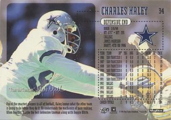 1996 SkyBox Impact #34 Charles Haley Back