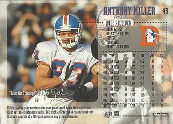 1996 SkyBox Impact #43 Anthony Miller Back