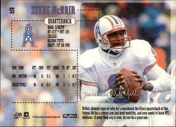1996 Stadium Club Steve McNair . Houston Oilers #99