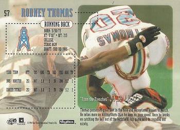 1996 SkyBox Impact #57 Rodney Thomas Back
