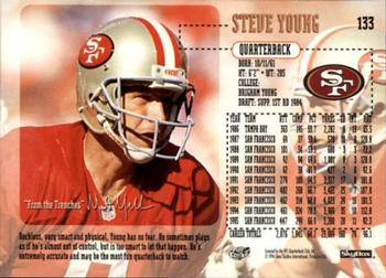 1996 SkyBox Impact #133 Steve Young Back