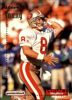 1996 SkyBox Impact #133 Steve Young Front