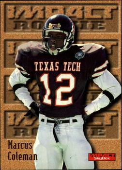 1996 SkyBox Impact #156 Marcus Coleman Front