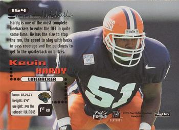 1996 SkyBox Impact #164 Kevin Hardy Back