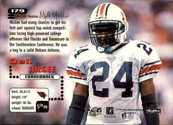 1996 SkyBox Impact #179 Dell McGee Back