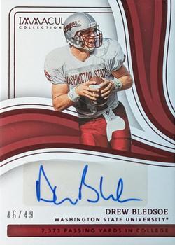 2023 Panini Immaculate Collection Collegiate - College Greats Signatures Platinum #CGS-DB Drew Bledsoe Front