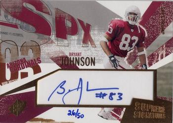 2003 SPx - Supreme Signatures Spectrum #SS-BJ Bryant Johnson Front