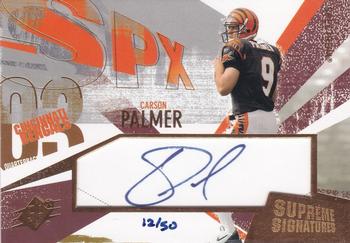 2003 SPx - Supreme Signatures Spectrum #SS-CP Carson Palmer Front