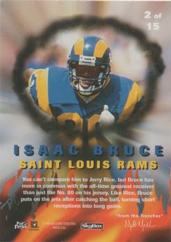 1996 SkyBox Impact - Excelerators #2 Isaac Bruce Back