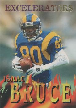 1996 SkyBox Impact - Excelerators #2 Isaac Bruce Front