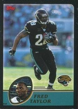 2003 Topps - Black #12 Fred Taylor Front