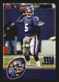2003 Topps - Black #248 Kerry Collins Front