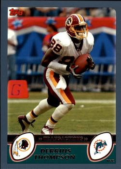 2003 Topps - Topps Collection #56 Derrius Thompson Front