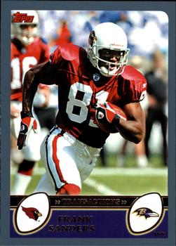 2003 Topps - Topps Collection #62 Frank Sanders Front