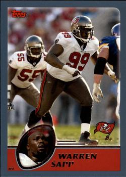 2003 Topps - Topps Collection #70 Warren Sapp Front