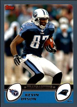 2003 Topps - Topps Collection #85 Kevin Dyson Front