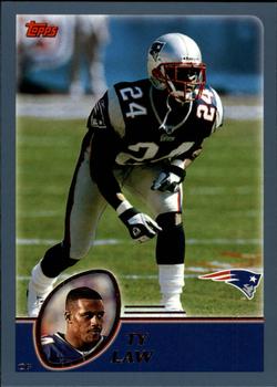 2003 Topps - Topps Collection #193 Ty Law Front