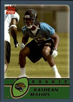 2003 Topps - Topps Collection #315 Rashean Mathis Front