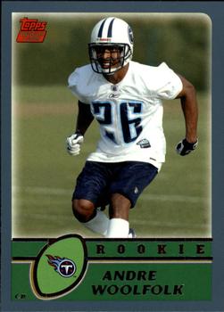 2003 Topps - Topps Collection #366 Andre Woolfolk Front