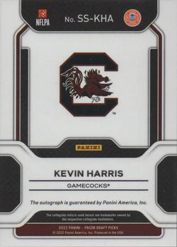 2023 Panini Chronicles Draft Picks - 2022 Prizm Draft Picks Sensational Signatures #SS-KHA Kevin Harris Back