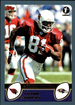 2003 Topps 1st Edition #62 Frank Sanders Front