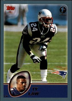 2003 Topps 1st Edition #193 Ty Law Front