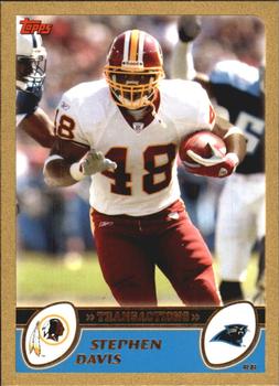 2003 Topps - Gold #18 Stephen Davis Front