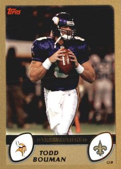 2003 Topps - Gold #33 Todd Bouman Front