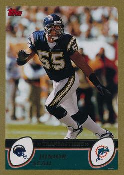2003 Topps - Gold #98 Junior Seau Front