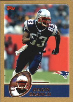 2003 Topps - Gold #154 Deion Branch Front