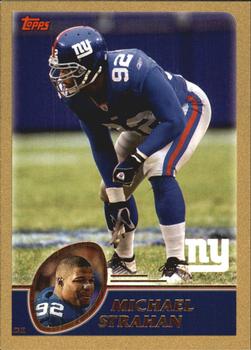 2003 Topps - Gold #216 Michael Strahan Front