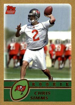 2003 Topps - Gold #325 Chris Simms Front
