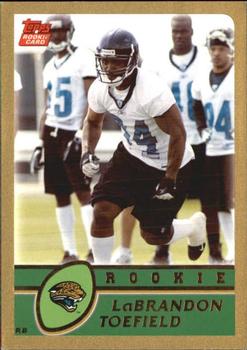 2003 Topps - Gold #353 LaBrandon Toefield Front