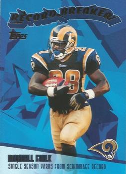 2003 Topps - Record Breakers #RB19 Marshall Faulk Front