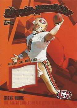 2003 Topps - Record Breakers Jerseys #RBR-SY Steve Young Front