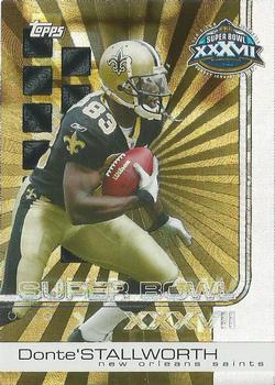 2003 Topps Super Bowl XXXVII Card Show #6 Donte Stallworth Front